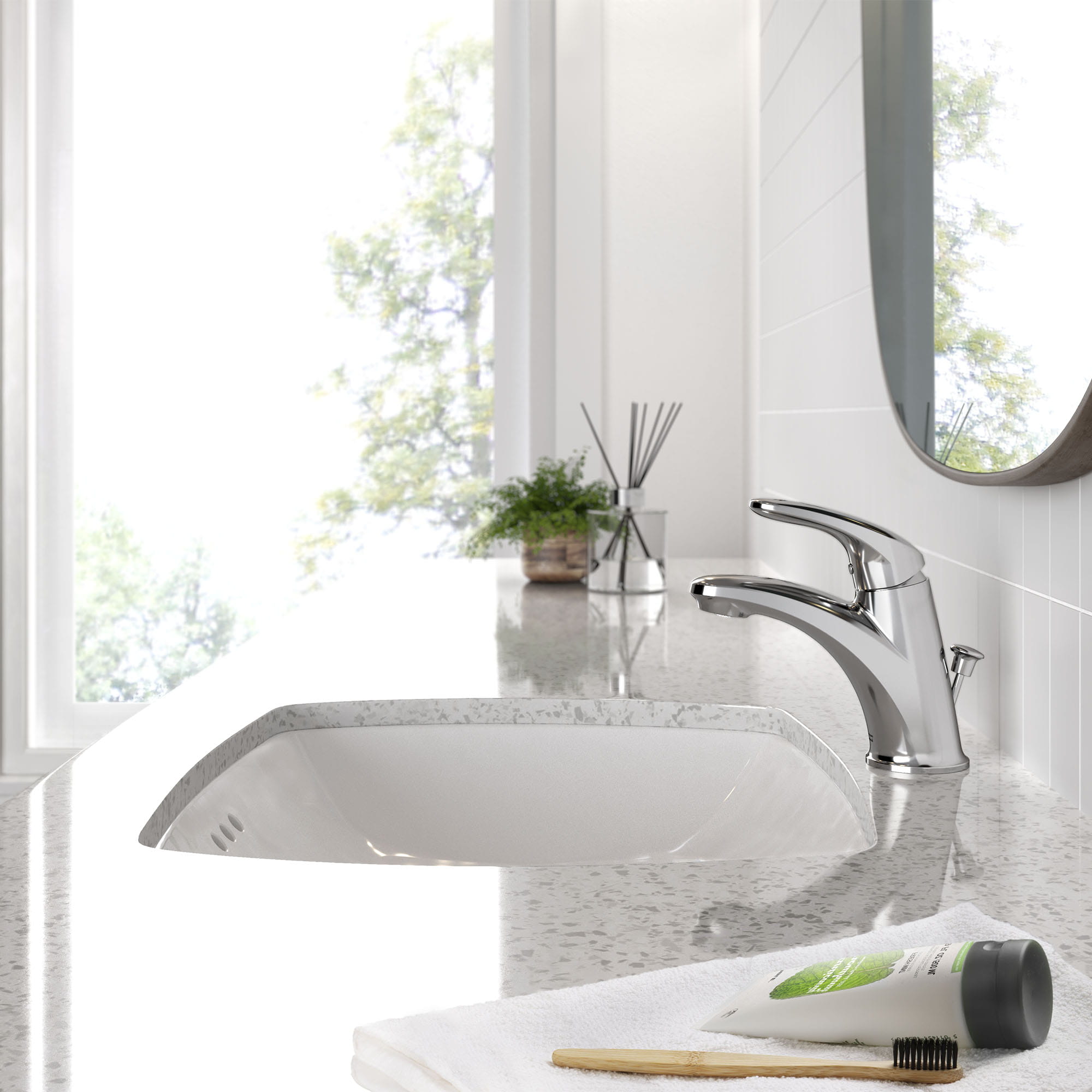 Colony® PRO Robinet de salle de bain monotrou à poignée unique 1,2 gpm/4,5 L/min avec poignée à levier